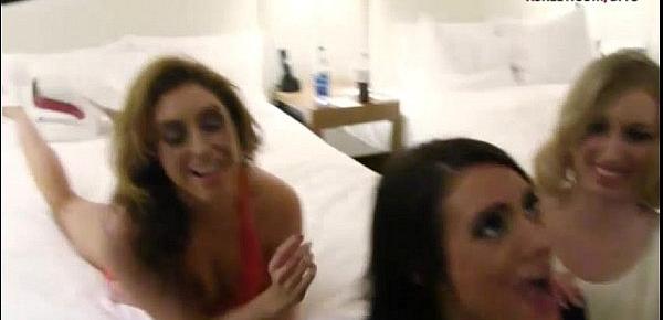 Girls night out turns to nasty group sex